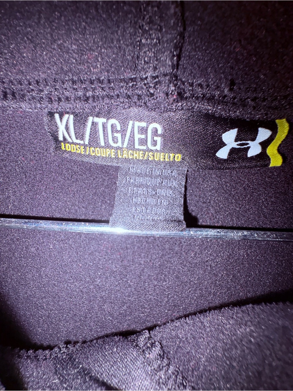 Under Armour Women's Hooded Pullover in Dark Brown with Pink Logo - Picture 6 of 6